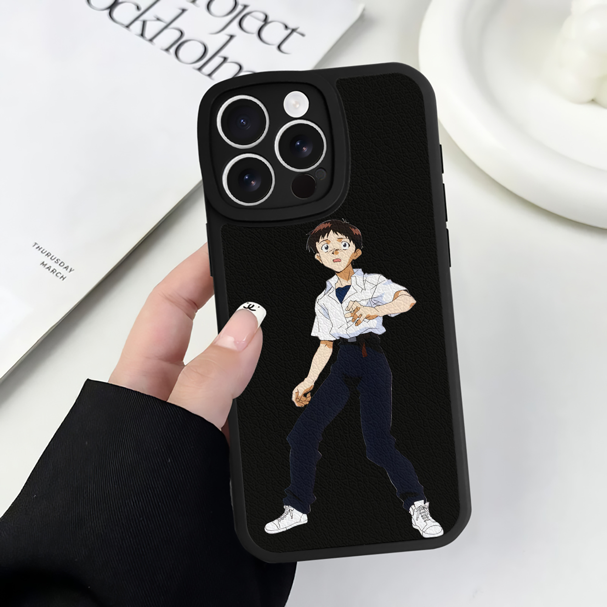 （画像用） EVA 新世紀エヴァンゲリオン 【iPhone 16シリーズ対応】シリコンスマホケース（レザー調） 材質：シリコン